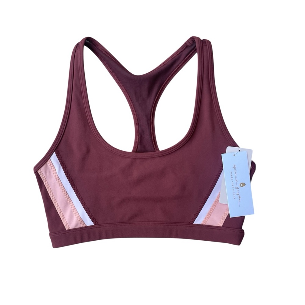 NWT Spiritual Gangster Racerback Sports Bra Velo Dream Tech Eco Jersey Size S